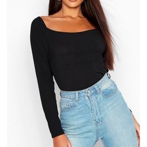 BLACK LONG SLEEVE TOP 🖤